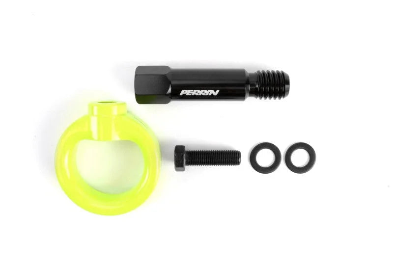 PERRIN 20-25 Toyota Supra Tow Hook Kit (Front) - Neon Yellow - Additional View 5