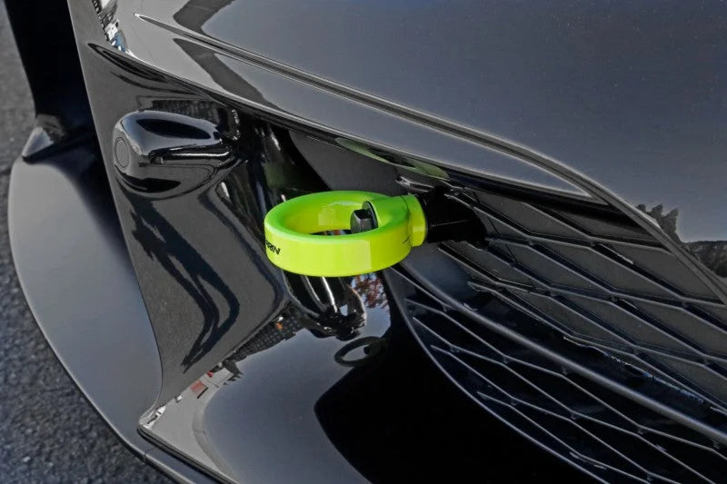 PERRIN 20-25 Toyota Supra Tow Hook Kit (Front) - Neon Yellow - Additional View 10