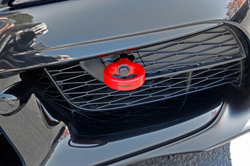 PERRIN 20-25 Toyota Supra Tow Hook Kit (Front) - Red - Additional View 8