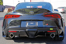 Load image into Gallery viewer, PERRIN 20-25 Toyota Supra Tow Hook Kit (Rear) - Neon Yellow - Side View