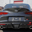 Load image into Gallery viewer, PERRIN 20-25 Toyota Supra Tow Hook Kit (Rear) - Red - Back View