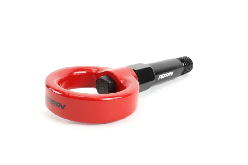 PERRIN 20-25 Toyota Supra Tow Hook Kit (Rear) - Red - Installation View