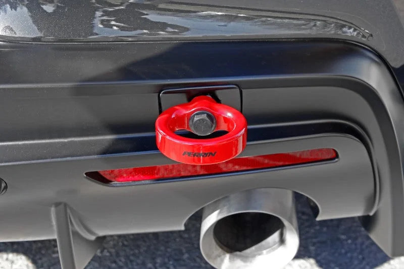 PERRIN 20-25 Toyota Supra Tow Hook Kit (Rear) - Red - Additional View 8