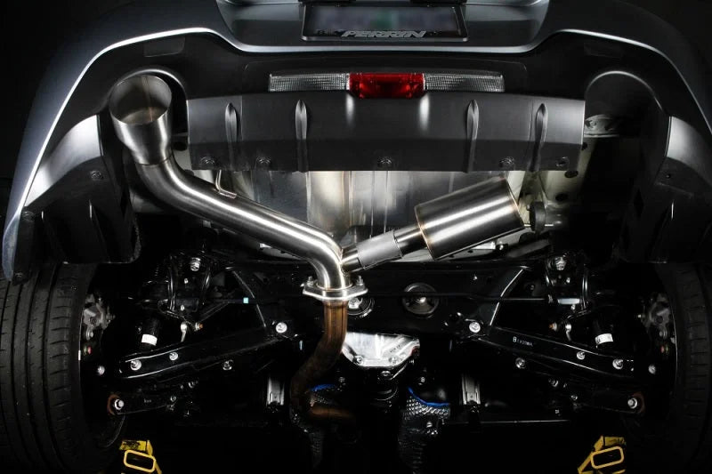 PERRIN 22-25 Subaru BRZ / Toyota GR86 Axle Back Exhaust SS (Single Side Exit w/Helmholtz Chamber) - Additional View 9