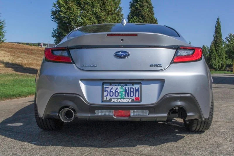 PERRIN 22-25 Subaru BRZ / Toyota GR86 Axle Back Exhaust SS (Single Side Exit w/Helmholtz Chamber) - Additional View 16