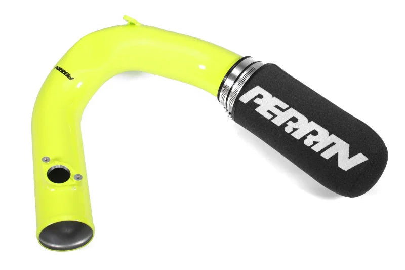 PERRIN 22-25 Subaru BRZ / Toyota GR86 Cold Air Intake - Neon Yellow - Side View