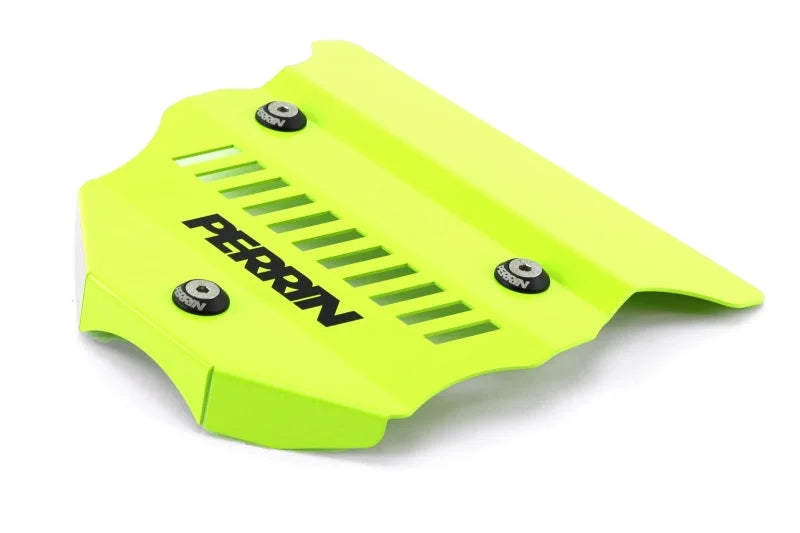 PERRIN 22-25 Subaru BRZ / Toyota GR86 Engine Cover - Neon Yellow - Side View