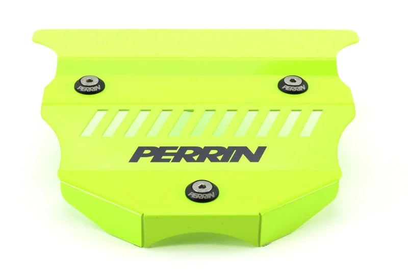 PERRIN 22-25 Subaru BRZ / Toyota GR86 Engine Cover - Neon Yellow - Installation View