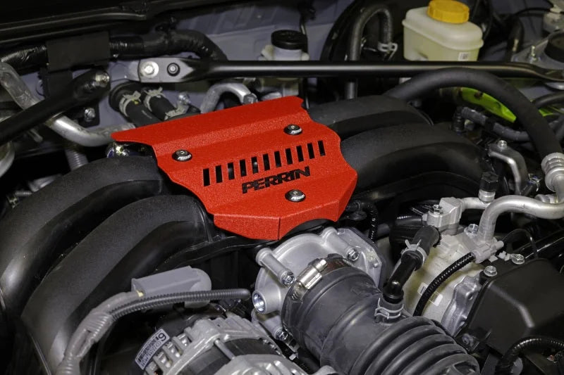 PERRIN 22-25 Subaru BRZ / Toyota GR86 Engine Cover - Red - Side View