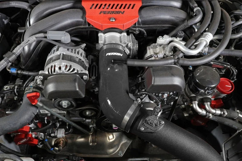 PERRIN 22-25 Subaru BRZ / Toyota GR86 Inlet Hose - Black - Back View