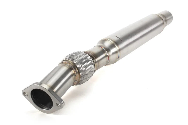 PERRIN 22-25 Subaru BRZ / Toyota GR86 Midpipe Exhaust Section Stainless Steel 3in. - Installation View