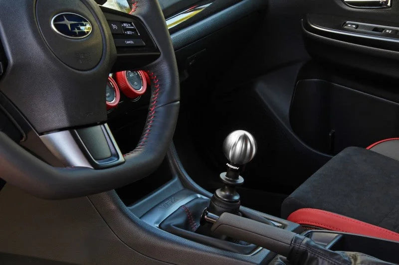 PERRIN 22-25 Subaru WRX / 18-23 Crosstrek / 13-17 Legacy (Manual) SS Shift Knob - Ball Style - Back View