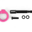 Load image into Gallery viewer, PERRIN 22-25 Subaru WRX / 18-23 Crosstrek Tow Hook Kit (Rear) - Hyper Pink - Side View