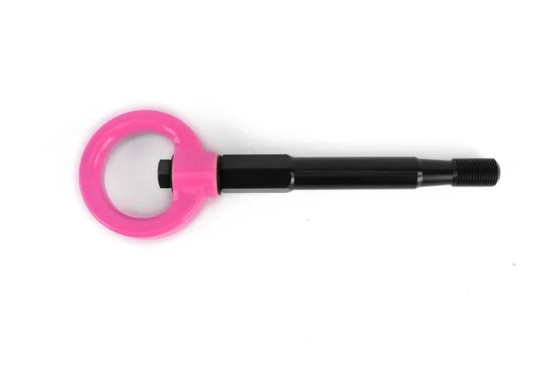 PERRIN 22-25 Subaru WRX / 18-23 Crosstrek Tow Hook Kit (Rear) - Hyper Pink - Detail View