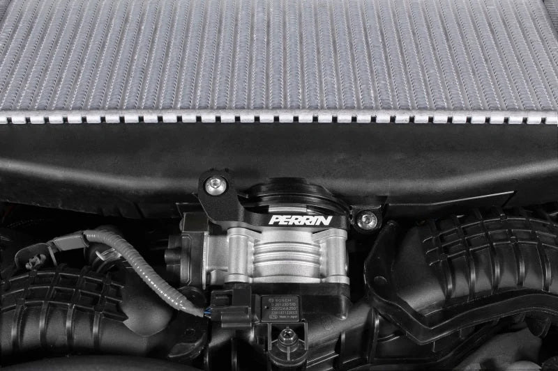 PERRIN 22-25 Subaru WRX / 19-25 Ascent / 20-25 Outback & Legacy Turbo TMIC Bracket - Black - Side View