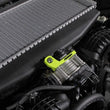 Load image into Gallery viewer, PERRIN 22-25 Subaru WRX / 19-25 Ascent / 20-25 Outback &amp; Legacy Turbo TMIC Bracket - Neon Yellow - Side View