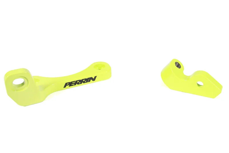 PERRIN 22-25 Subaru WRX / 19-25 Ascent / 20-25 Outback & Legacy Turbo TMIC Bracket - Neon Yellow - Back View