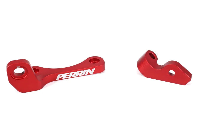 PERRIN 22-25 Subaru WRX / 19-25 Ascent / 20-25 Outback & Legacy Turbo TMIC Bracket - Red - Side View