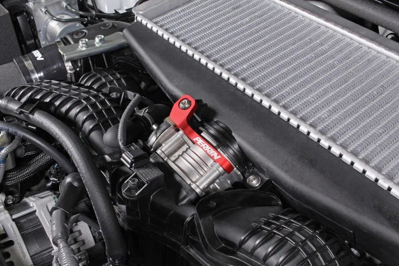 PERRIN 22-25 Subaru WRX / 19-25 Ascent / 20-25 Outback & Legacy Turbo TMIC Bracket - Red - Installation View