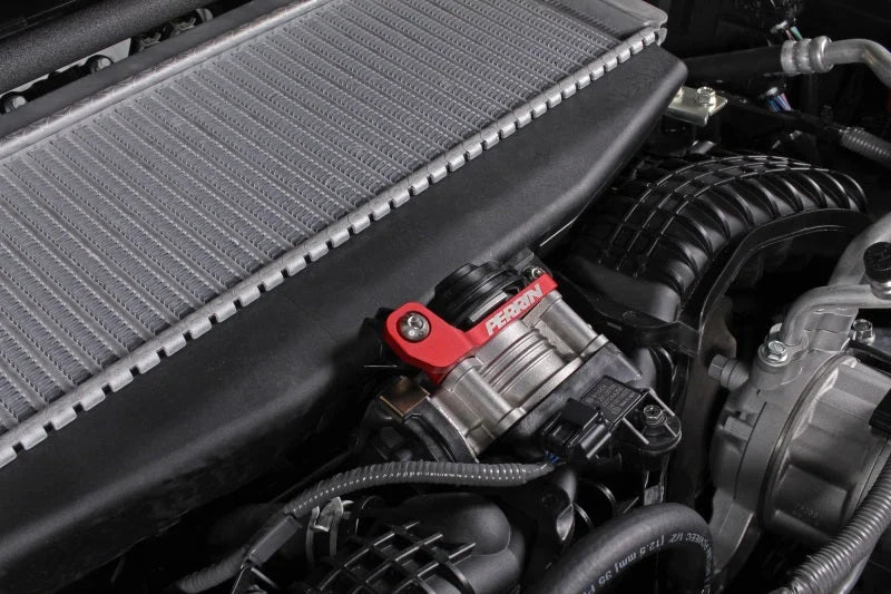 PERRIN 22-25 Subaru WRX / 19-25 Ascent / 20-25 Outback & Legacy Turbo TMIC Bracket - Red - Additional View 5