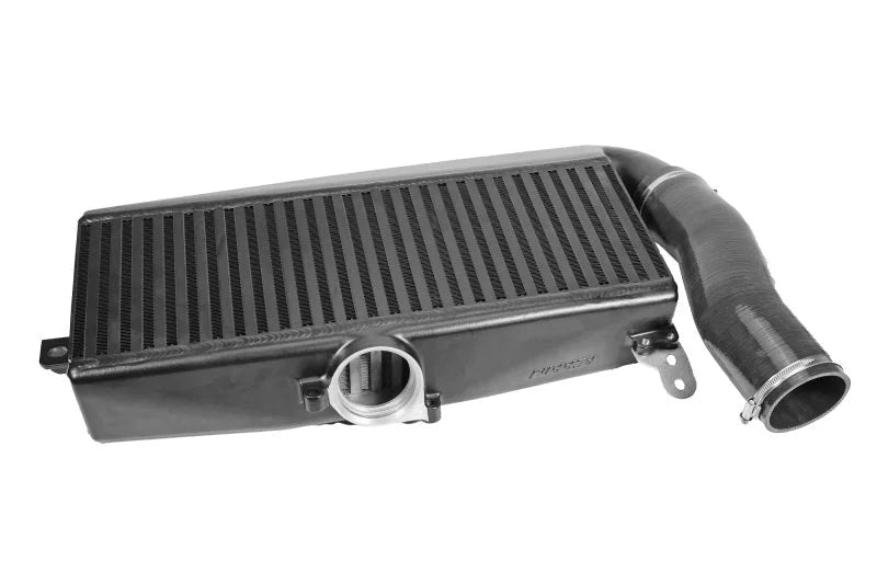 PERRIN 22-25 Subaru WRX / 19-25 Ascent / 20-25 Outback & Legacy Turbo Top Mount Intercooler - Black - Side View