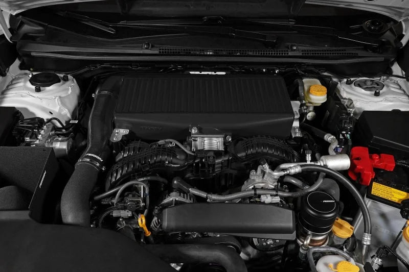 PERRIN 22-25 Subaru WRX / 19-25 Ascent / 20-25 Outback & Legacy Turbo Top Mount Intercooler - Black - Back View