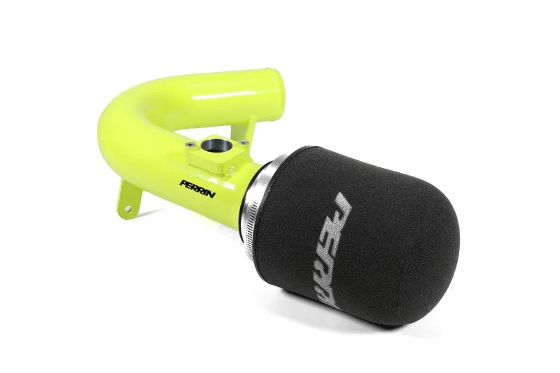PERRIN 22-25 Subaru WRX Cold Air Intake - Neon Yellow - Installation View