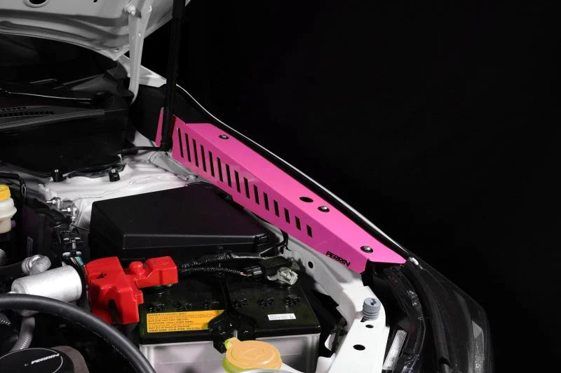 PERRIN 22-25 Subaru WRX Fender Shroud Set - Hyper Pink - Main Product View