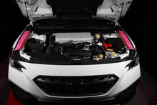 Load image into Gallery viewer, PERRIN 22-25 Subaru WRX Fender Shroud Set - Hyper Pink - Installation View