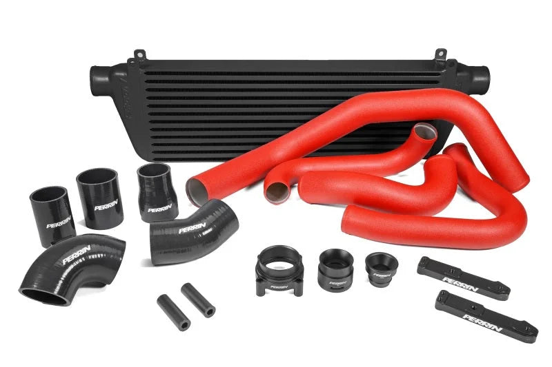 PERRIN 22-25 Subaru WRX Front Mount Intercooler Kit (Red Tubes & Black Core) - Additional View 10