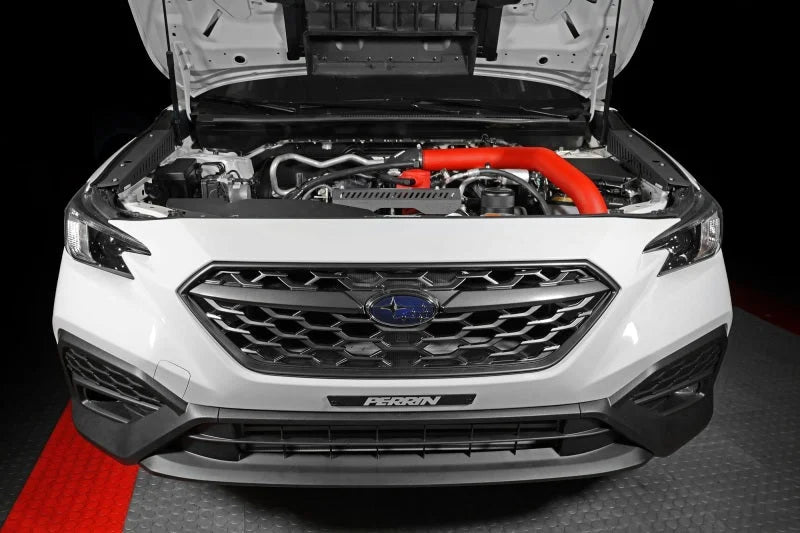PERRIN 22-25 Subaru WRX Front Mount Intercooler Kit (Red Tubes & Silver Core) - Additional View 11