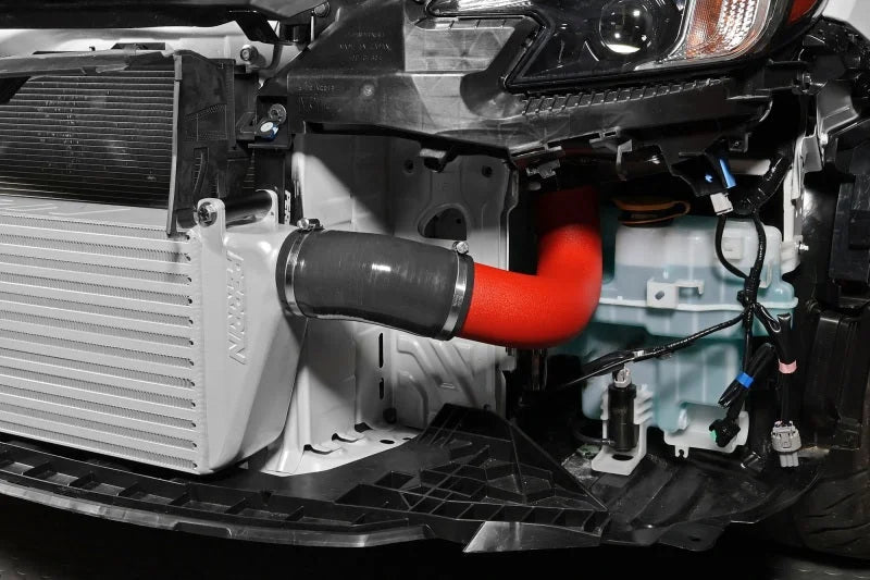 PERRIN 22-25 Subaru WRX Front Mount Intercooler Kit (Red Tubes & Silver Core) - Additional View 16