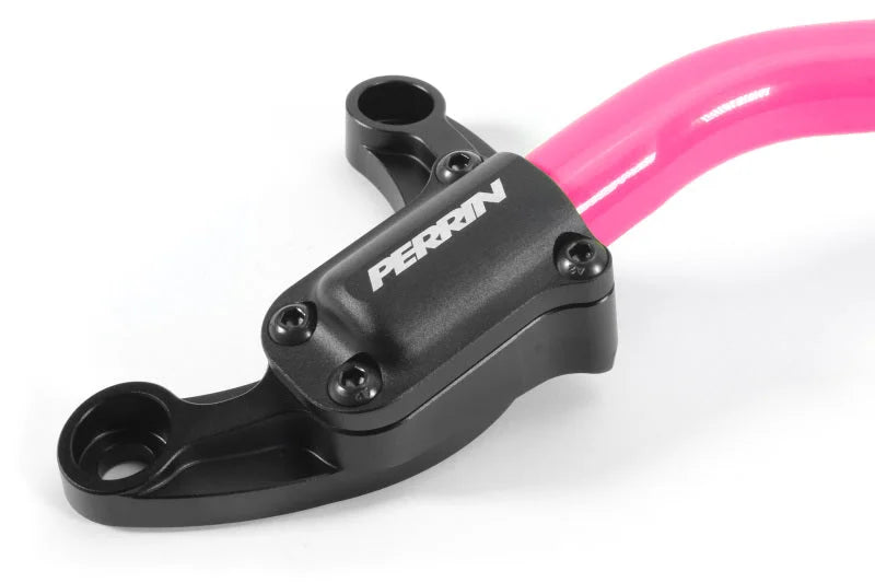 PERRIN 22-25 Subaru WRX Front Strut Brace - Hyper Pink - Back View