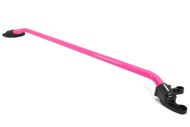 PERRIN 22-25 Subaru WRX Front Strut Brace - Hyper Pink - Installation View