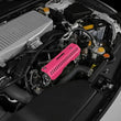 Load image into Gallery viewer, PERRIN 22-25 Subaru WRX Pulley Cover - Hyper Pink (SHORT - For Use w/PERRIN AOS) - Installation View