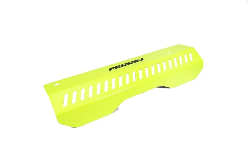 PERRIN 22-25 Subaru WRX Pulley Cover - Neon Yellow (SHORT - For Use w/PERRIN AOS) - Additional View 5
