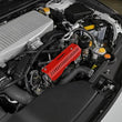 Load image into Gallery viewer, PERRIN 22-25 Subaru WRX Pulley Cover - Red (SHORT - For Use w/PERRIN AOS) - Installation View