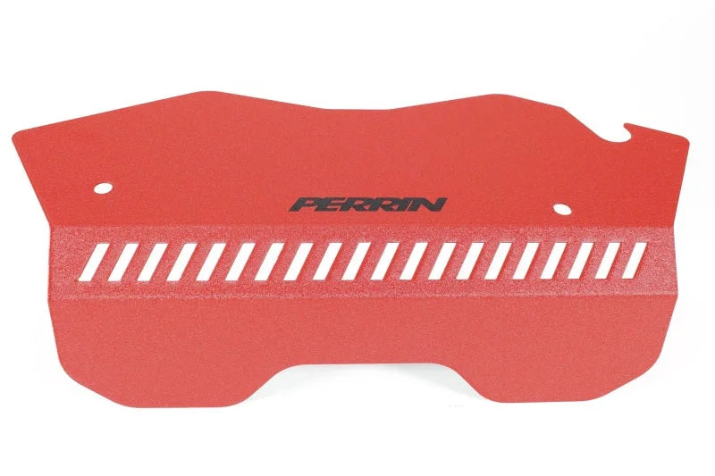 PERRIN 22-25 Subaru WRX Pulley Cover - Red (TALL - For Use w/o PERRIN AOS) - Side View