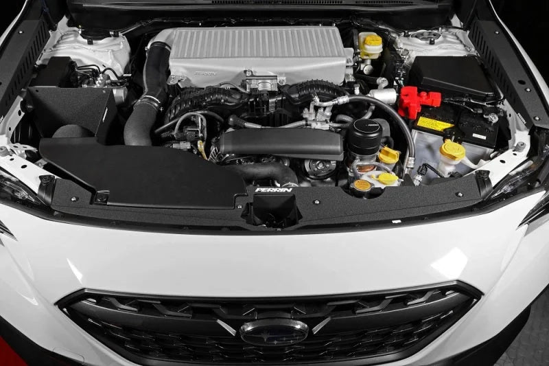 PERRIN 22-25 Subaru WRX Radiator Shroud - Black - Side View