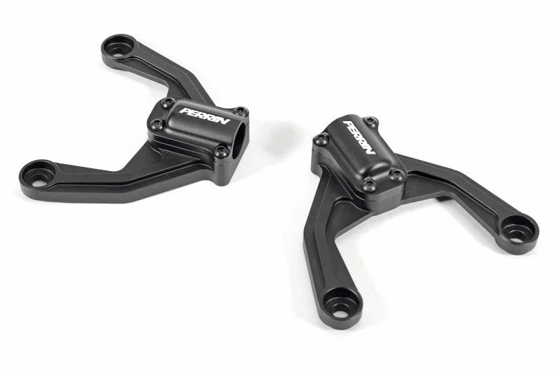 PERRIN 22-25 Subaru WRX Rear Shock Tower Brace - Hyper Pink - Side View