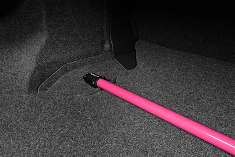 PERRIN 22-25 Subaru WRX Rear Shock Tower Brace - Hyper Pink - Installation View