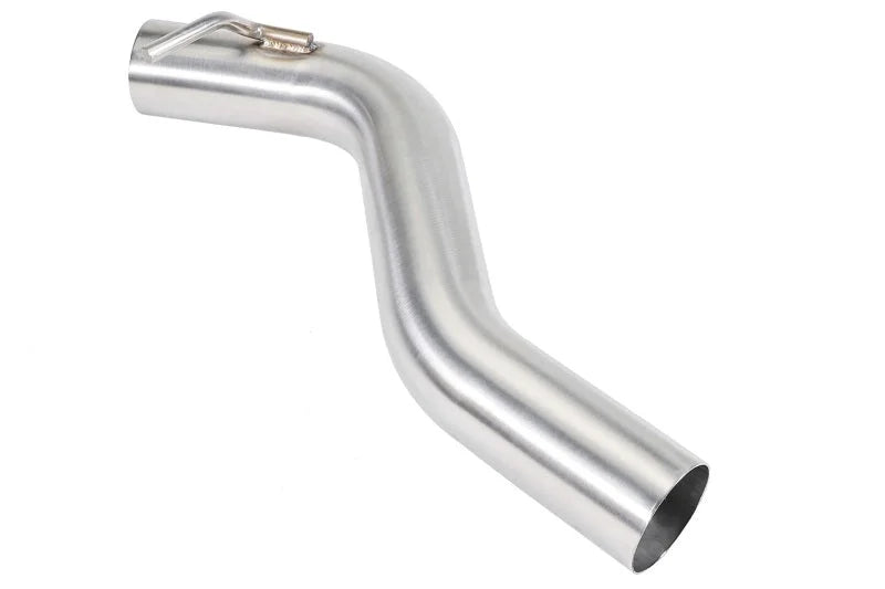 PERRIN 22-25 Subaru WRX Stainless Steel Midpipe w/Resonator 3in. (Fits OEM/Aftermarket Mufflers) - Back View