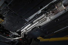 Load image into Gallery viewer, PERRIN 22-25 Subaru WRX Stainless Steel Midpipe w/Resonator 3in. (Fits OEM/Aftermarket Mufflers) - Installation View
