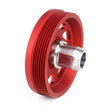 Load image into Gallery viewer, PERRIN 22-25 Subaru WRX/BRZ &amp; Toyota GR86 / 20-25 FXT/OBXT Lightweight Crank Pulley - Red - Side View