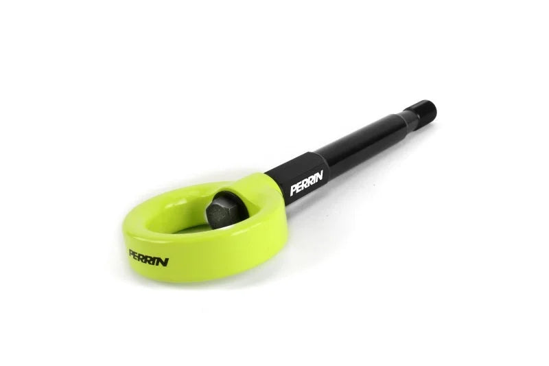 PERRIN 22-25 Toyota GR86 Tow Hook Kit (Front) - Neon Yellow - Installation View