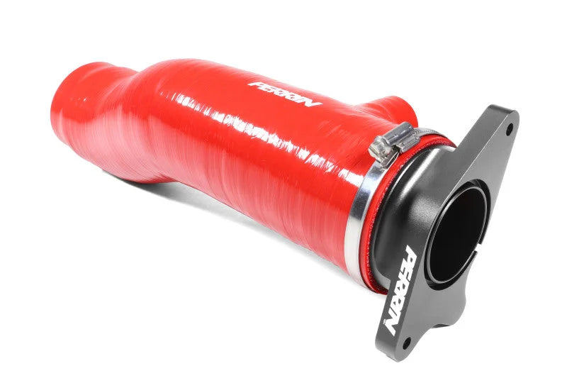 PERRIN 22-26 Subaru WRX / 20-25 LGT & OBXT Turbo Inlet Hose w/Turbo Adapter Flange (Long) - Red - Additional View 6
