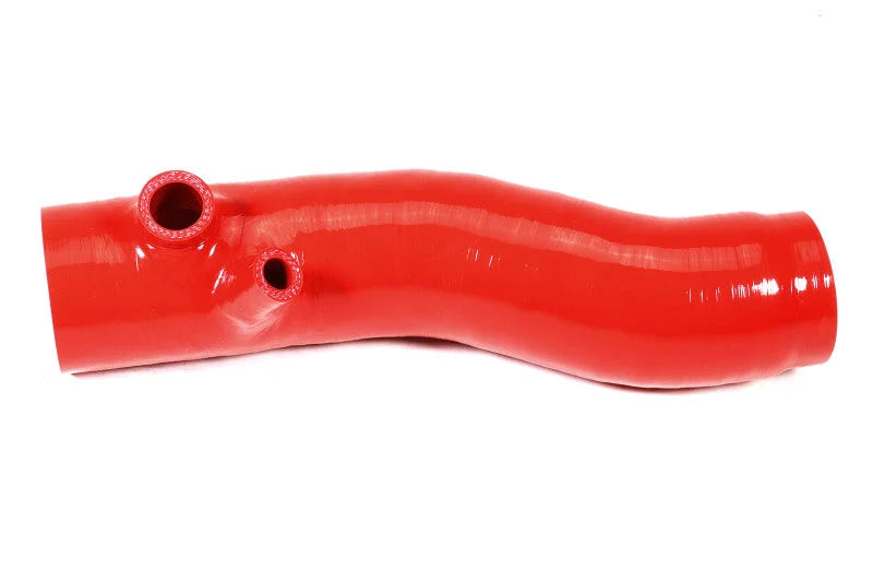 PERRIN 22-26 Subaru WRX / 20-25 LGT & OBXT Turbo Inlet Hose w/Turbo Adapter Flange (Long) - Red - Additional View 12