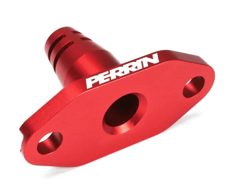 PERRIN 22-26 Subaru WRX / 20-26 Ascent & OBXT & Legacy XT Low Profile Intake Return Nozzle - Red - Main Product View