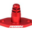 Load image into Gallery viewer, PERRIN 22-26 Subaru WRX / 20-26 Ascent &amp; OBXT &amp; Legacy XT Low Profile Intake Return Nozzle - Red - Side View