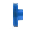 Load image into Gallery viewer, PERRIN 93-14 Subaru Impreza (Incl. 02-14 WRX) / 04-21 STI (w/o AC) Lightened Crank Pulley - Blue - Side View